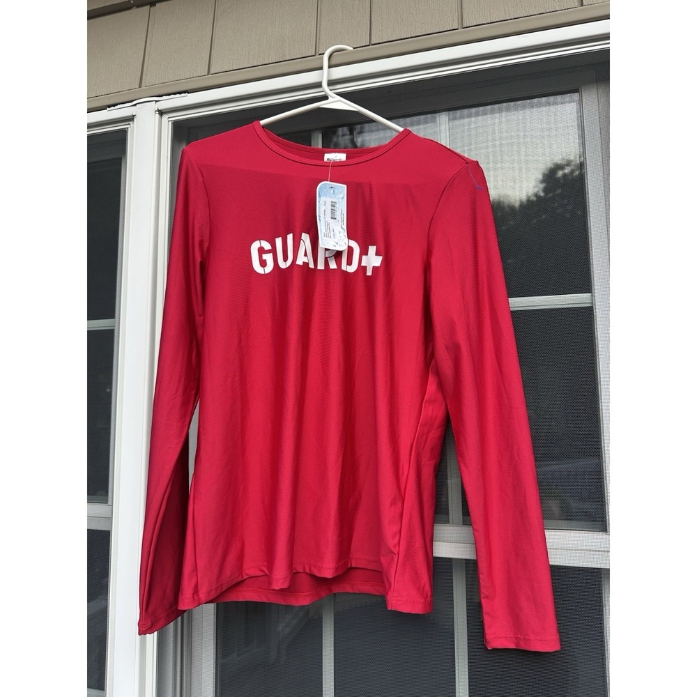 Sporti Lifeguard UPF 50 SPF Swim Rash Guard Beach Summer Small New